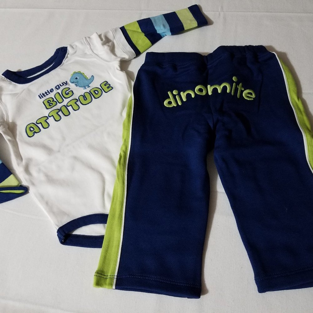 Gymboree Brand New Baby {Baby Rex} 12-18 month Bodysuit Pants Outfit NWT